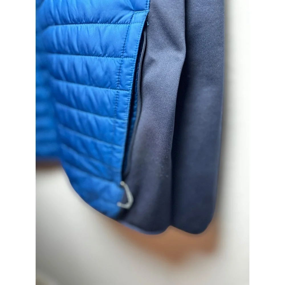 Eddie Bauer Mens Winter Outdoor Puffer Jacket Emberlite Hybrid Trueblue Size 2XL